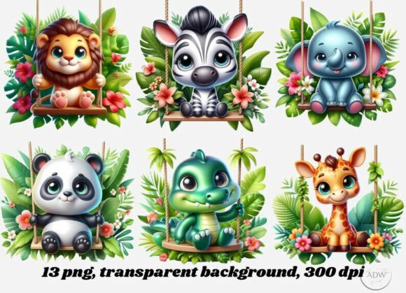 Adorable Safari Baby Animal Clipart: A Designer's Guide