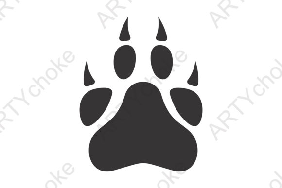 Animal Paw: Lion Tiger Paw for Cricut & Silhouette Projects