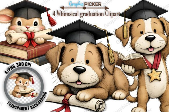Charming Graduation Animal Clipart PNG: A Creative Toolkit