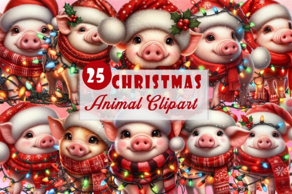 Funny Christmas Animal PNGs: Your Holiday Design Toolkit