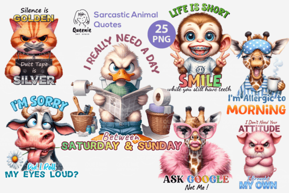 Funny Sarcastic Animal Quotes Png: The Ultimate Design Asset
