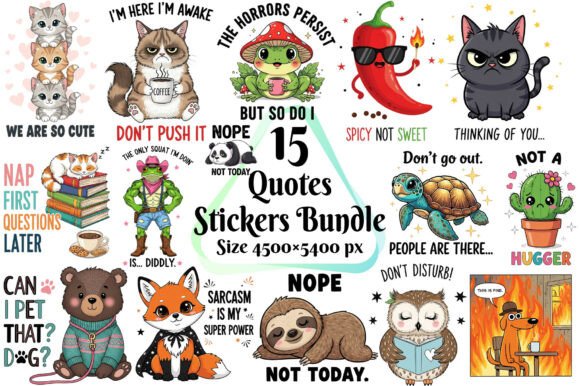 Funny Sarcastic Animal Quotes Sticker: Design With Bite