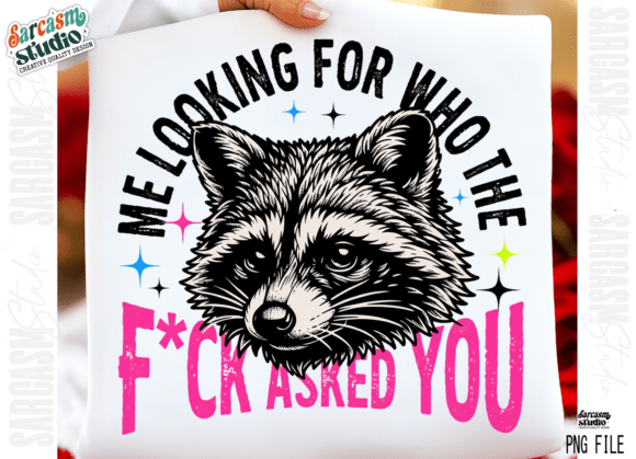 Funny Sarcastic Raccoon PNG: Sassy Animal Art