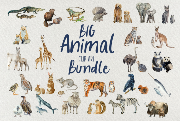 Unleashing Creativity with a Big Animal Clip Art Bundle