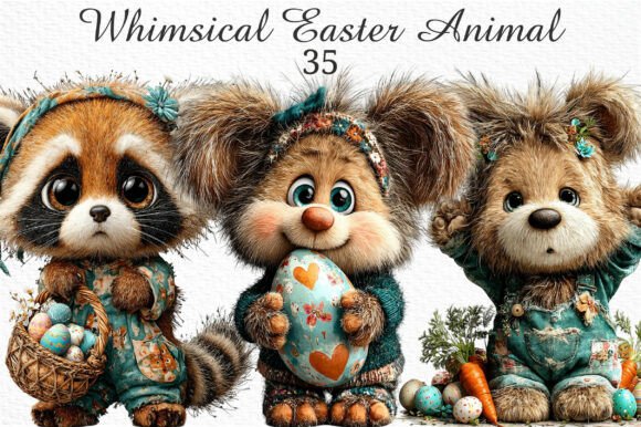 Whimsical Easter Animal Clipart PNG: A Designer's Springtime Toolkit